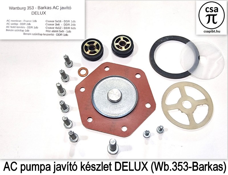 AC pumpa javító készlet Delux (Wb353-Barkas)